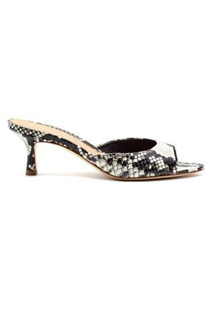 Python Print Leather Mule Sandal JULIE DEE | VE112ROCCIA